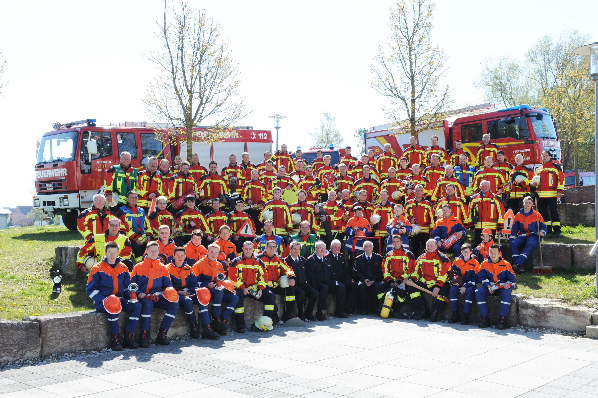 Mannschaftsbild Feuerwehr Nellingen